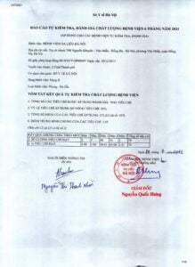 Báo Cáo Tự Kiểm Tra, Đánh Giá Chất Lượng Bệnh Viện 6 Tháng Năm 2021 1 0001 Scaled 1