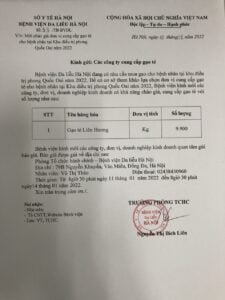Mời Chào Giá Đơn Vị Cung Cấp Gạo Tẻ Cho Bệnh Nhân Tại Khu Điều Trị Phong Quốc Oai Năm 2022 16 Z3097482524031 D41388A5485A28A8A2D0Eb9D4Bad6B53 1