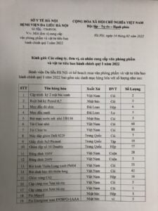 Mời Đơn Vị Cung Cấp Văn Phòng Phẩm Và Vật Tư Tiêu Hao Hành Chính Quý I Năm 2022 10 Z3181598948912 1248944644E30B42Bb8A3C7D2De8Ce89 1