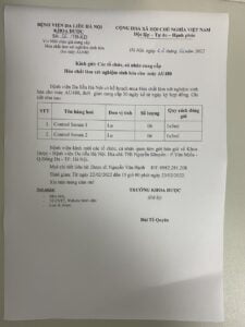 Mời Chào Giá Cung Cấp Hóa Chất Làm Xét Nghiệm Sinh Hóa Cho Máy Au480 3 Z3202368531683 A52Fbda392946D707D661796911Ce927 1 1