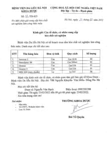 Mời Chào Giá Cung Cấp Hóa Chất Xét Nghiệm Làm Công Thức Máu 1 Z3205109032910 45Ff19791E66144Da0888000B7B6A645 Scaled 1